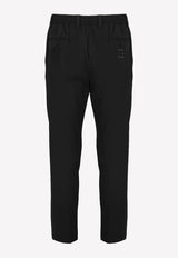 Dolce 
Gabbana DG Embroidered Casual Pants GW13EZ FURIR N0000 Black