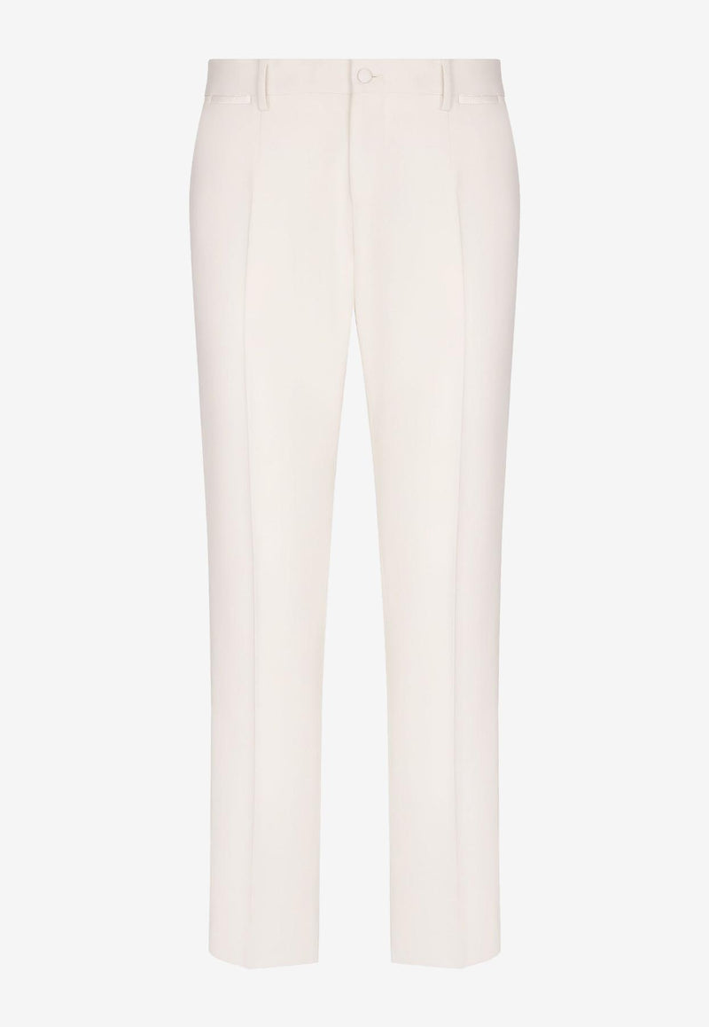 Dolce 
Gabbana Wool Tailored Pants White GWZXMT GF816 W0001