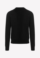 Dolce 
Gabbana DG Logo Wool Sweater GXM36T JEMI4 S9000 Black