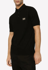 Dolce 
Gabbana Polo T-shirt in Wool GXO38T JCVC7 N0000 Black