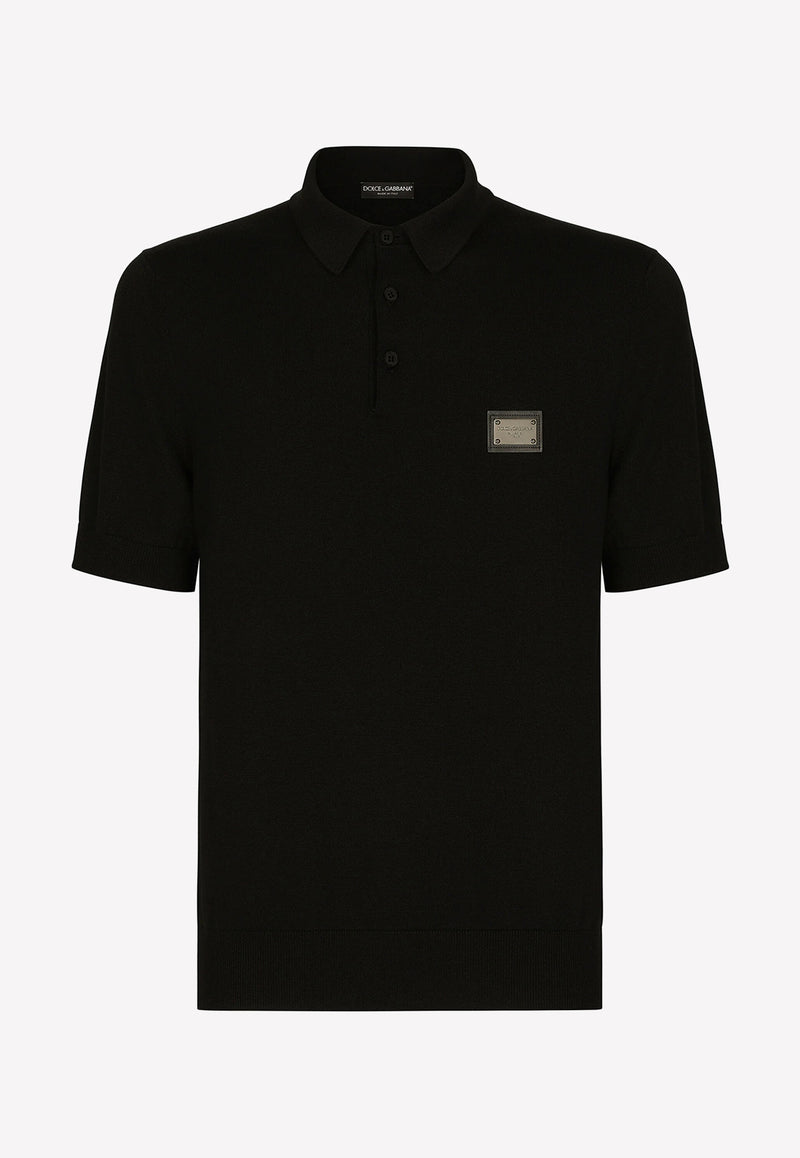 Dolce 
Gabbana Polo T-shirt in Wool GXO38T JCVC7 N0000 Black