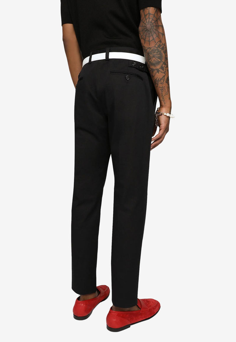 Dolce 
Gabbana Stretch Chino Pants Black GY6IET FUFJR N0000