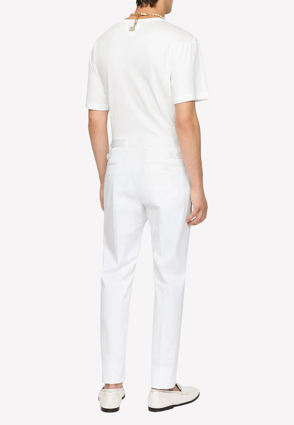 Dolce 
Gabbana Stretch Chino Pants GY6IET FUFJR W0800 White