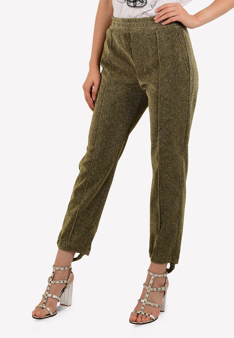 Lurex Dele Stirrup Track Pants