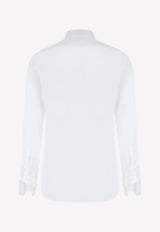 Tom Ford Long-Sleeved Shirt with Plastron HFCO01-CGS11 AW001 White