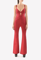 Herve Leger Red Dilonne Essential Bandaged Jumpsuit HOI9D667