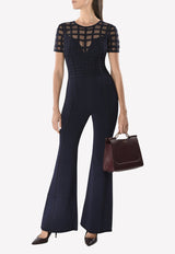 Herve Leger Marianna Caged Jumpsuit HWL9D619 Blue