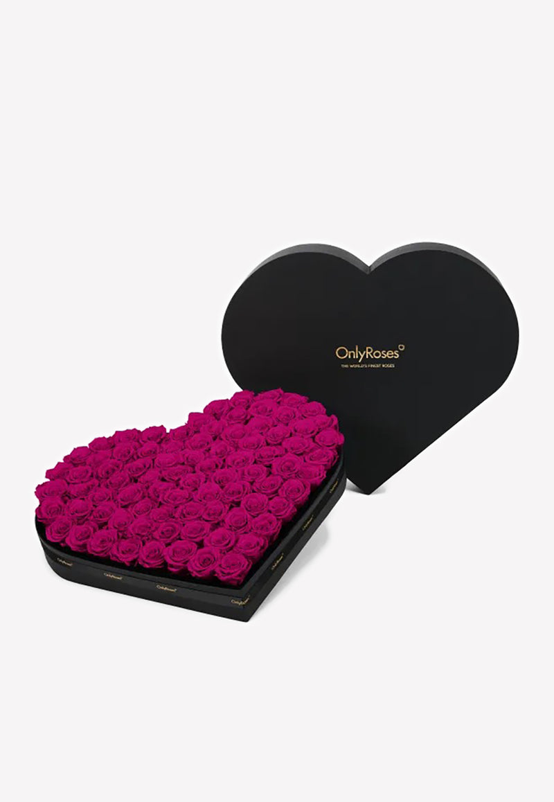 OnlyRoses Large Infinite Rose Heart Hot Pink 