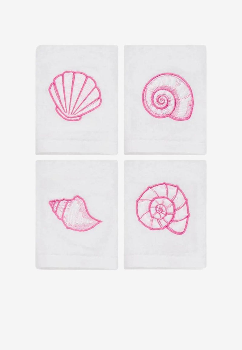 Stitch Jo Shells 
More Hand Towels - Set of 4 Pink OB8007SF