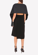 Chalayan Wrap Tie Skirt WK212FK408 Black