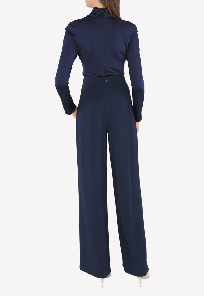 Cushnie et Ochs Cross-over Jersey Top 11723812 Blue