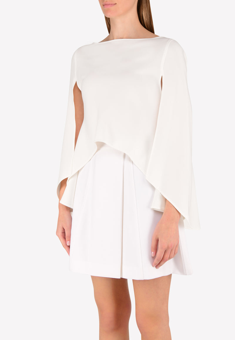 Irene Luft White Cape High-Low Top SSD17-BL01