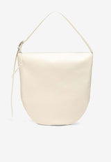 Jil Sander Large Shoulder Bag in Calf Leather White J08ZH0004P5672/M_JILSA-106