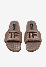 Tom Ford Harrison Mesh Slides J1376-TNE006N 1B025 Brown