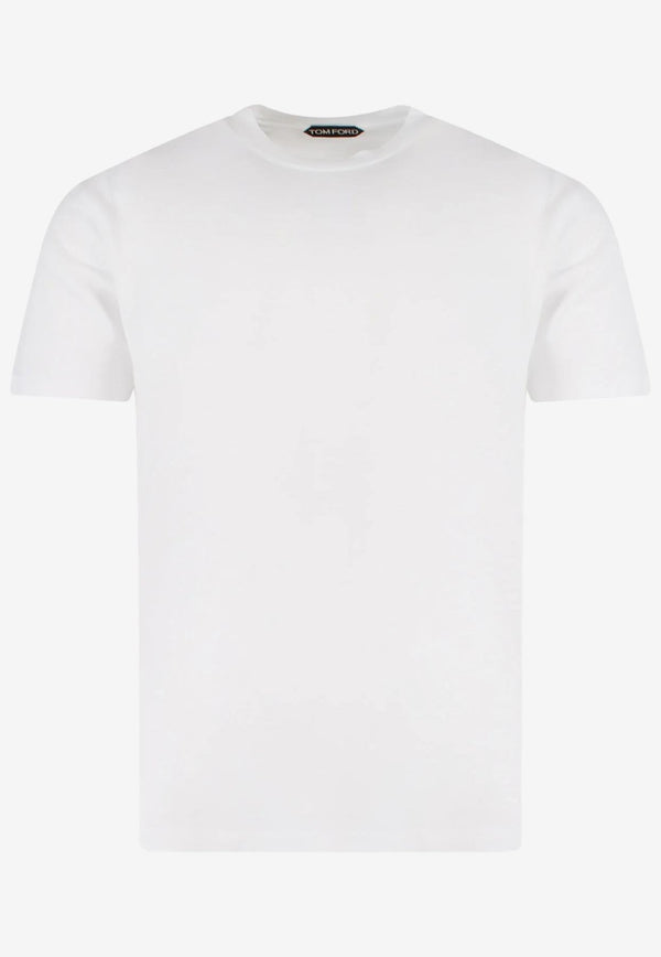 Tom Ford Crewneck Solid T-shirt White JCS004-JMT002S23 AW002