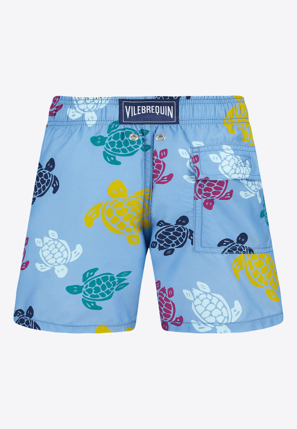 Vilebrequin Boys Jim Ronde Des Tortues Swim Shorts JIMU3B36-368 Blue