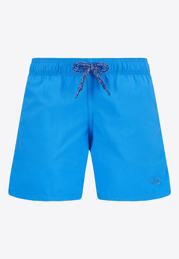 Vilebrequin Boys Jim Water-Reactive Piranhas Swim Shorts JIMU3D17-367 Blue