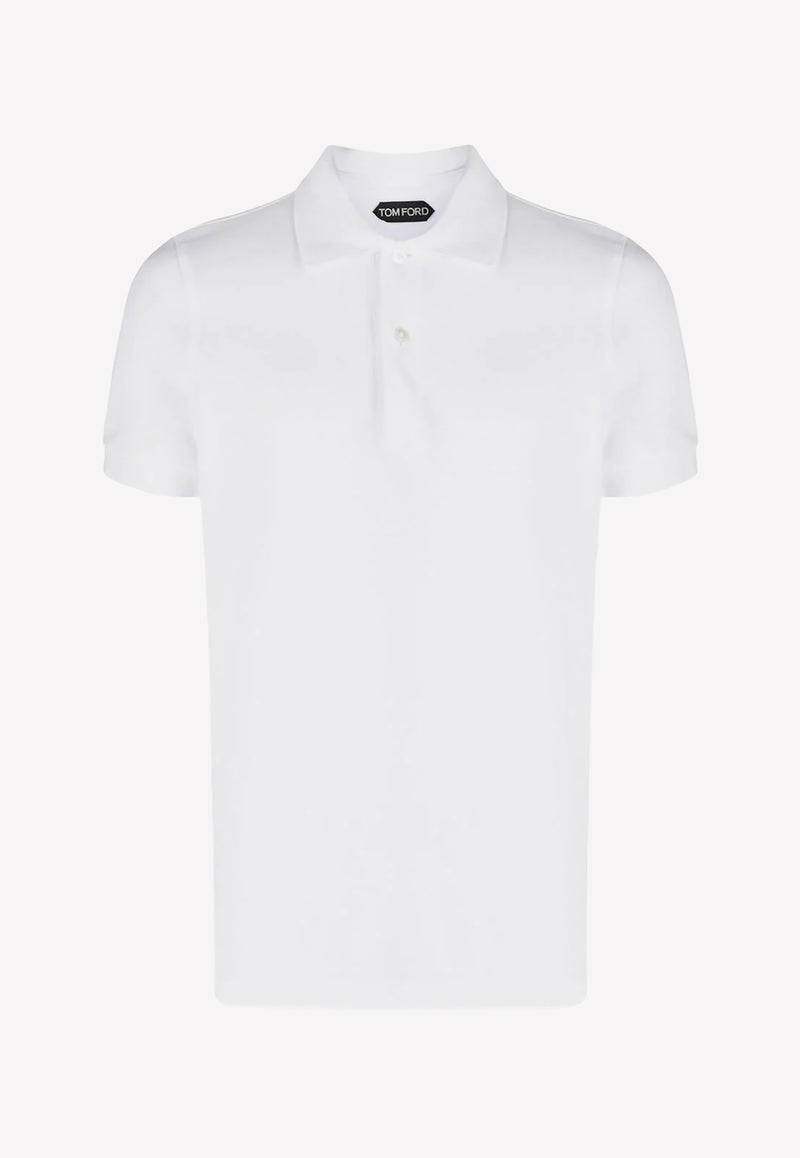 Tom Ford Short-Sleeved Polo T-shirt JPS002-JMC007S23 AW002 White