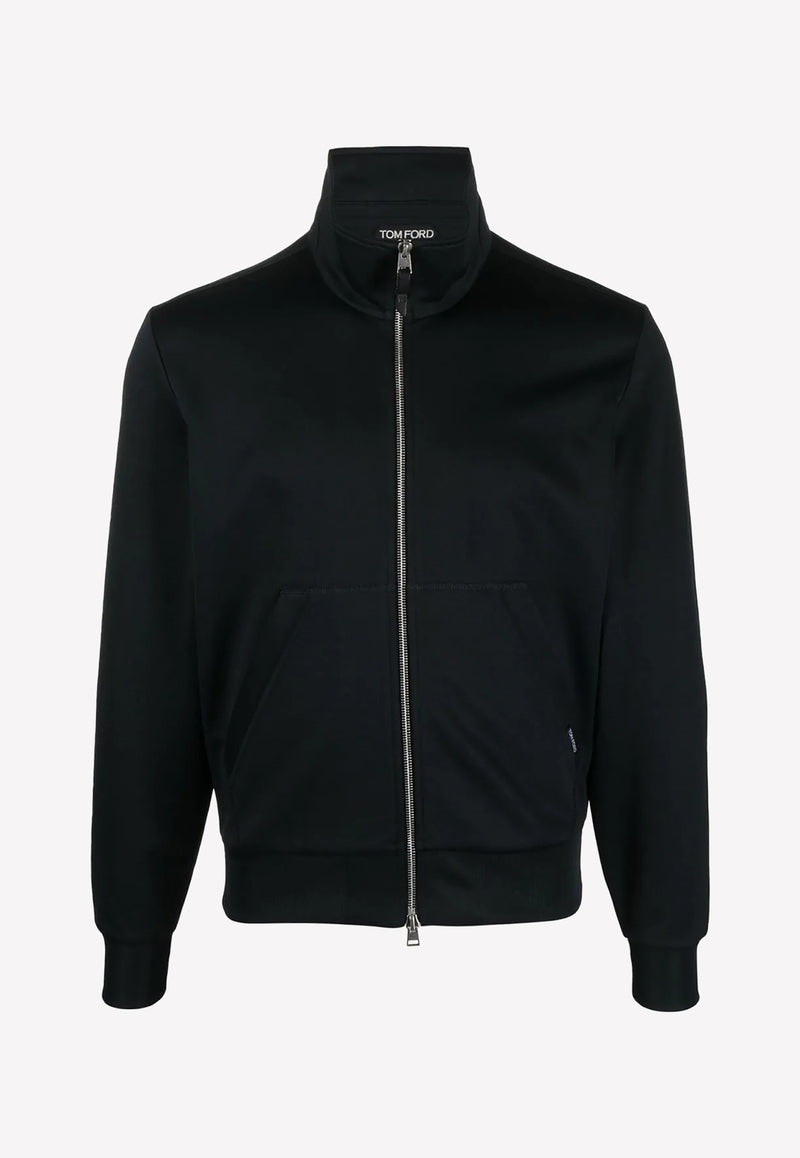 Tom Ford Zip-Up Track Jacket JZL001-JMN001S23 LB999 Black