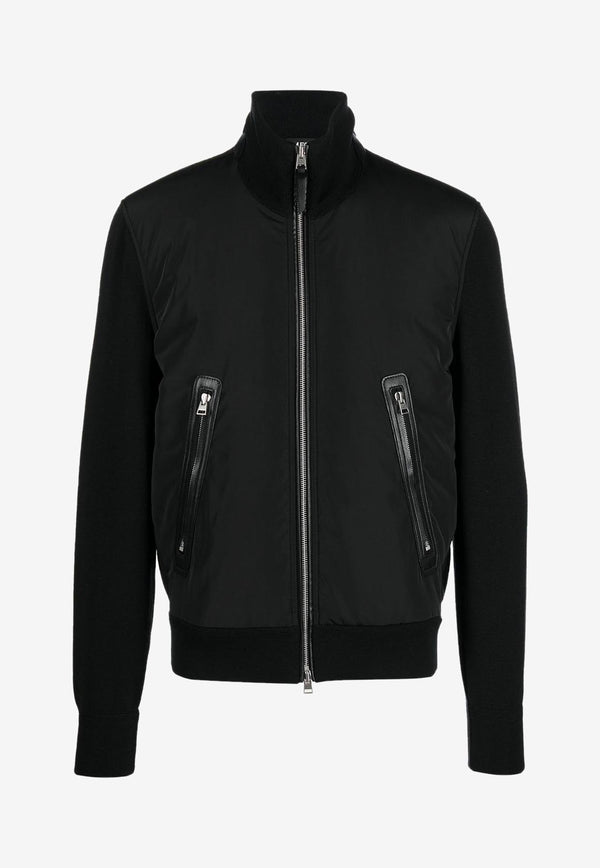 Tom Ford Zip-Up Bomber Jacket Black KZY003-YMW012S23 LB999