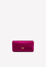 Satin Padlock Clutch Bag Bordeaux L1591T-TSA001 U3006