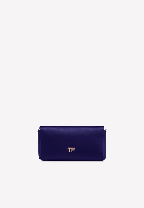 Satin Padlock Clutch Bag Purple L1591T-TSA001 U6022