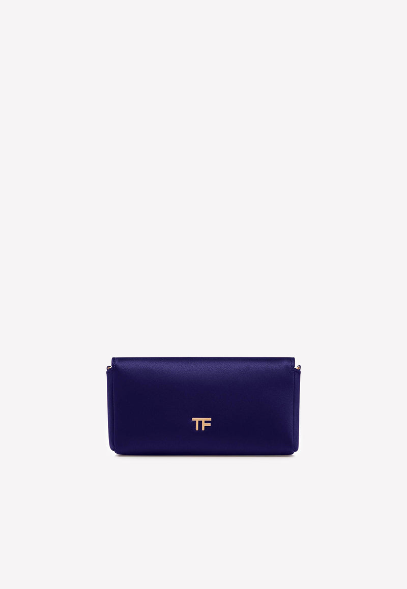 Satin Padlock Clutch Bag Purple L1591T-TSA001 U6022