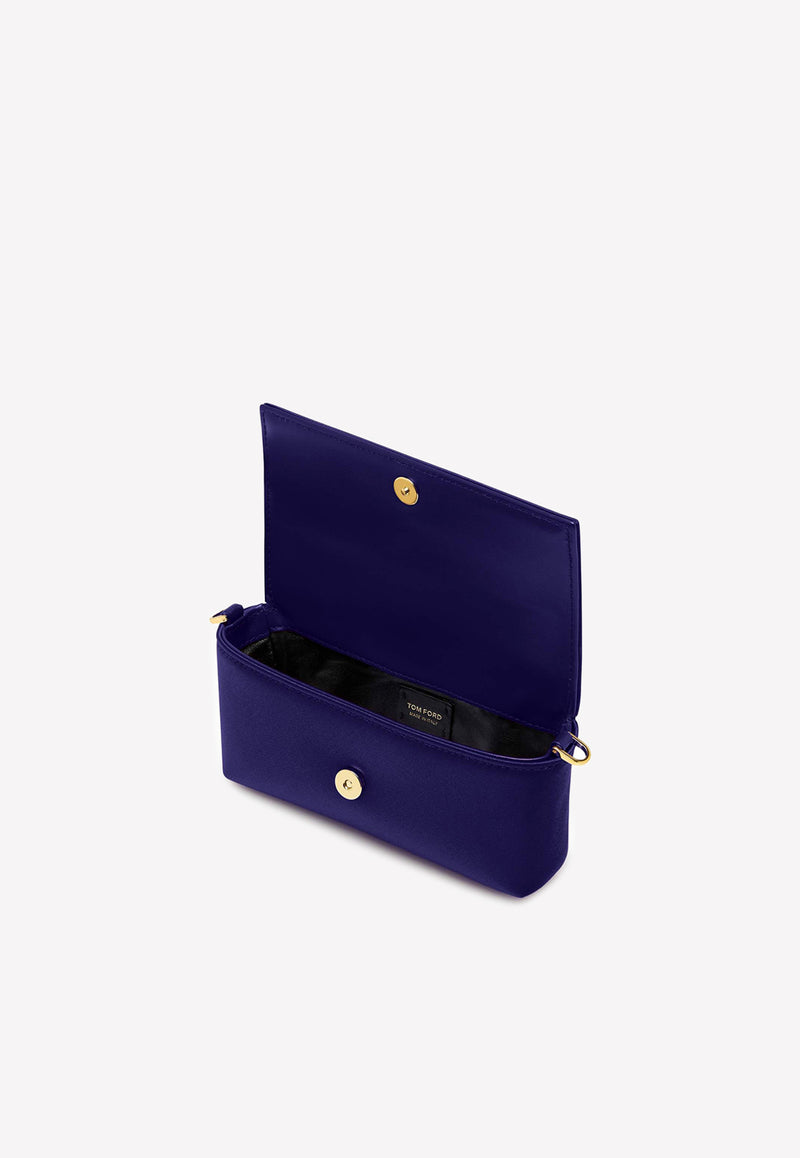 Satin Padlock Clutch Bag Purple L1591T-TSA001 U6022