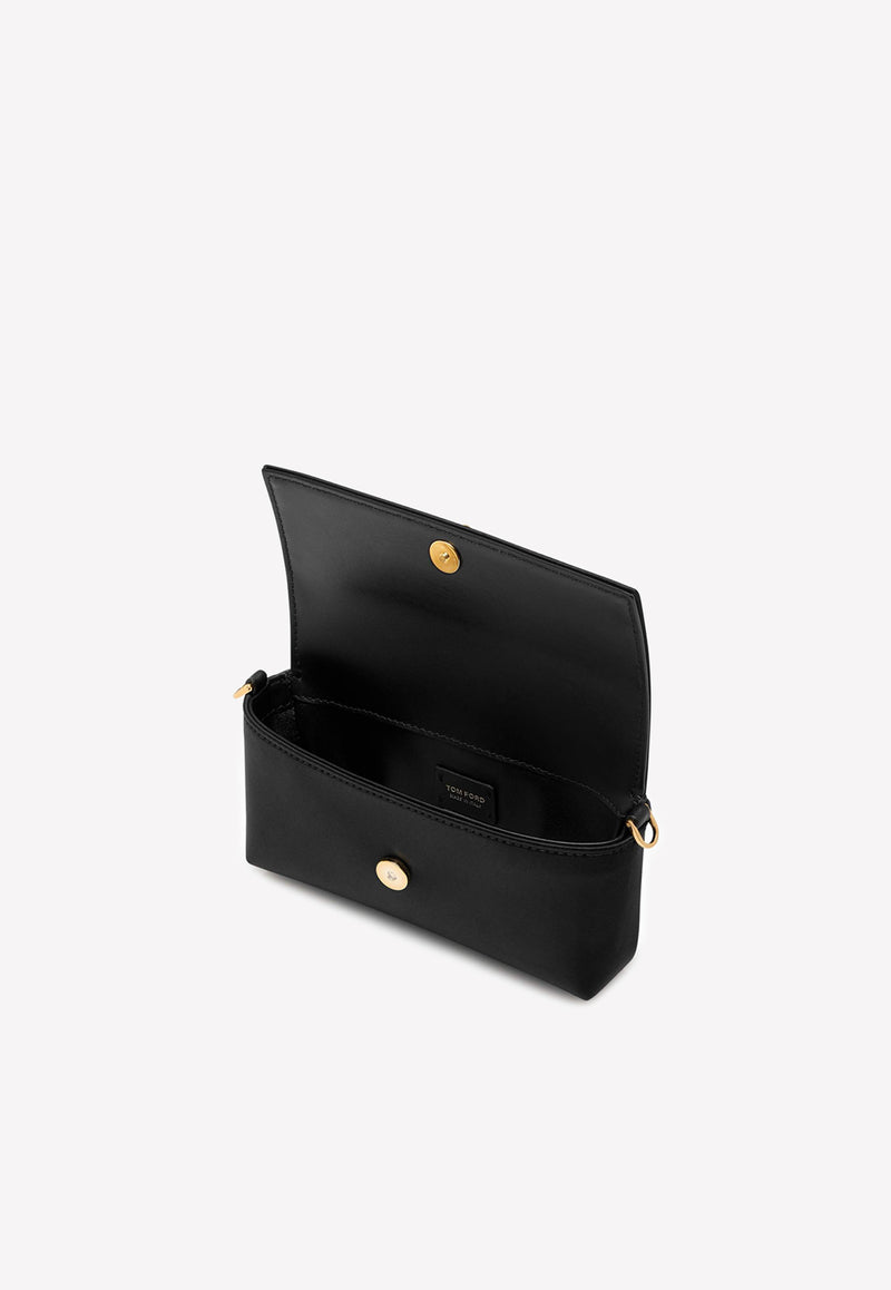 Satin Padlock Clutch Bag Black L1591T-TSA001 U9000