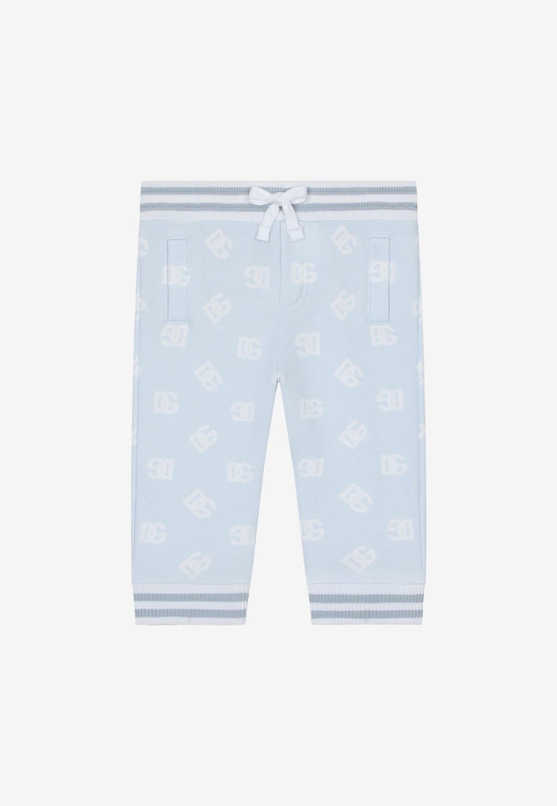 Dolce 
Gabbana Kids Baby Boys All-Over Logo Monogram Pants Blue L1JPT0 G7I4K H3VAW