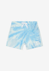 Dolce 
Gabbana Kids Baby Boys Tie-Dye Logo Shorts Blue L1JQN6 G7G5K HC4CK