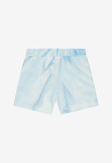 Dolce 
Gabbana Kids Baby Boys Tie-Dye Logo Shorts Blue L1JQN6 G7G5K HC4CK