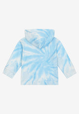 Dolce 
Gabbana Kids Baby Boys Zip-Up Tie-Dye Jersey Hoodie Blue L1JWGB G7G5K HC4CK