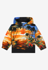 Dolce 
Gabbana Kids Baby Boys Hawaiian-Print Zip-Up Hoodie Multicolor L1JWHN G7H0P HH4JK