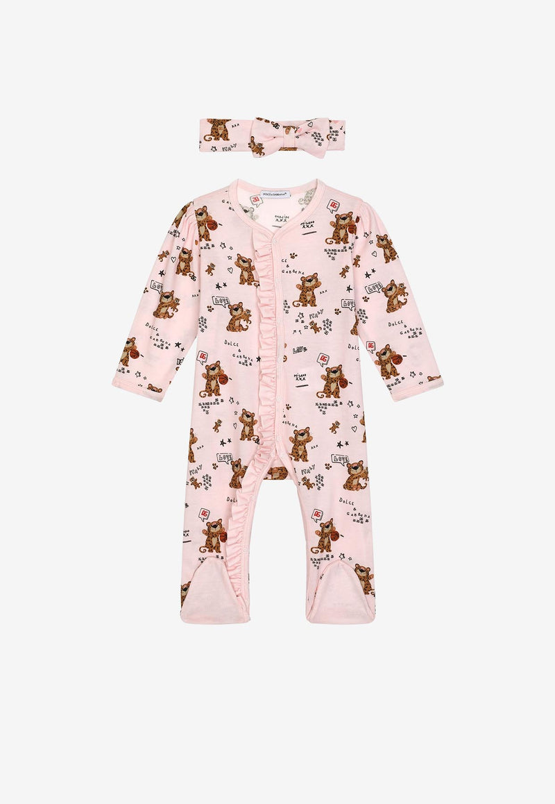 Dolce 
Gabbana Kids Baby Girls Two-Piece Gift Set Pink L2JG22 G7G4M HF4HN