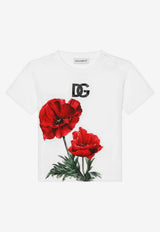 Dolce 
Gabbana Kids Baby Girls Poppy Print T-shirt White L2JTIT G7G9M W0800