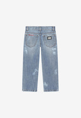 Dolce 
Gabbana Kids Boys Washed Denim Jeans Denim L42F45 LDB22 S9000