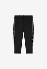 Dolce 
Gabbana Kids Boys Stretch Pants in Wool Black L44P12 FUBFA N0000