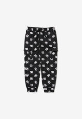 Dolce 
Gabbana Kids Girls Logo-Print Pants Black L44P13 FSFMR HNVAA