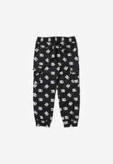 Dolce 
Gabbana Kids Girls Logo-Print Pants Black L44P13 FSFMR HNVAA