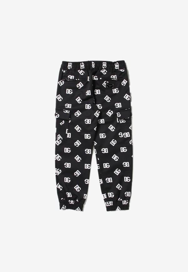 Dolce 
Gabbana Kids Girls Logo-Print Pants Black L44P13 FSFMR HNVAA