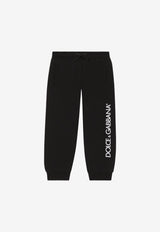 Dolce 
Gabbana Kids Girls Logo-Print Track Pants Black L4JPFL G7IXP N0000