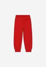 Dolce 
Gabbana Kids Boys Logo-Print Track Pants Red L4JPFL G7IXP R0156