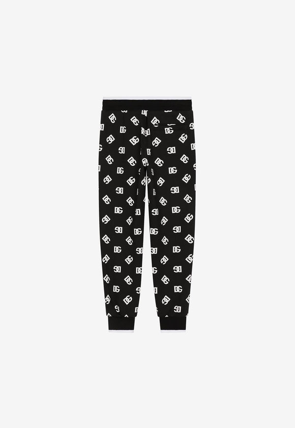 Dolce 
Gabbana Kids Girls Logo-Print Track Pants Black L4JPGD HS7JG HNVAA