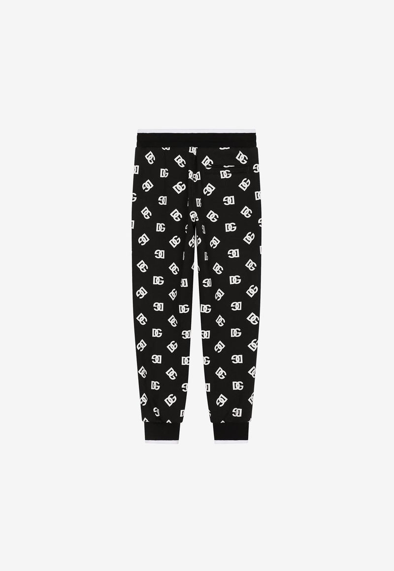 Dolce 
Gabbana Kids Girls Logo-Print Track Pants Black L4JPGD HS7JG HNVAA