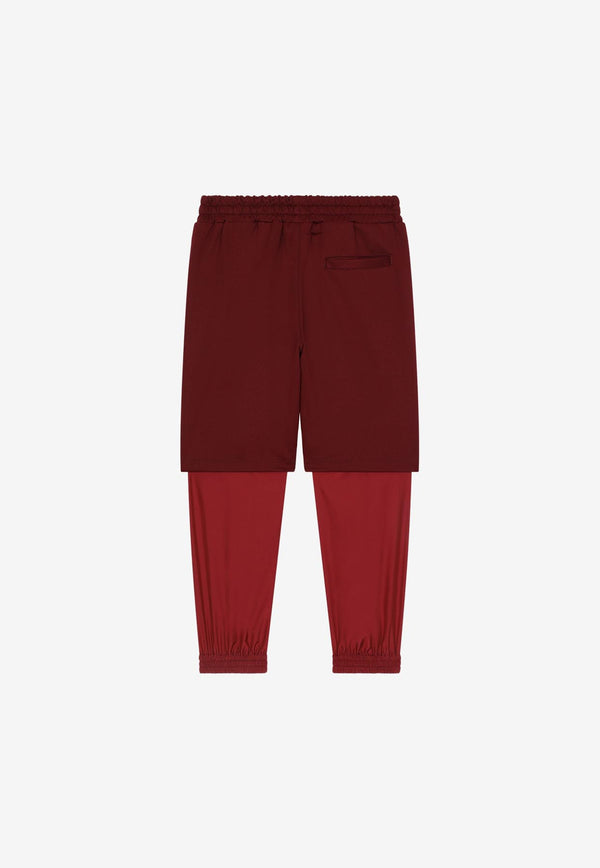 Dolce 
Gabbana Kids Boys Jogging Pants with Shorts Red L4JPHF G7H7V R2723