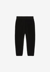 Dolce 
Gabbana Kids Boys Logo-Patch Track Pants Black L4JPHQ G7I8U N0000