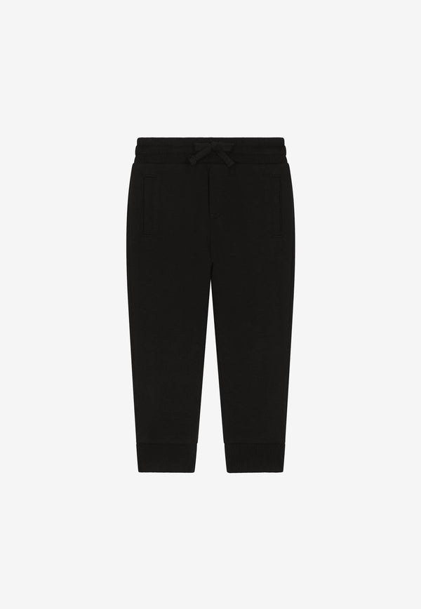 Dolce 
Gabbana Kids Girls Logo-Patch Track Pants Black L4JPT0 G7I2P N0000