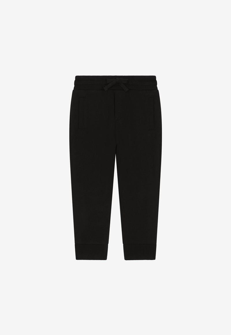 Dolce 
Gabbana Kids Girls Logo-Patch Track Pants Black L4JPT0 G7I2P N0000