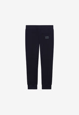 Dolce 
Gabbana Kids Boys Logo Plate Track Pants L4JPT0 G7OLJ B3681 Navy